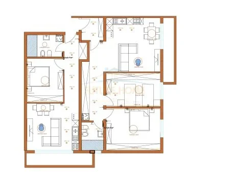 Tirane, shitet apartament 3+1 Kati 5, 163 m² 29.422.800 € 