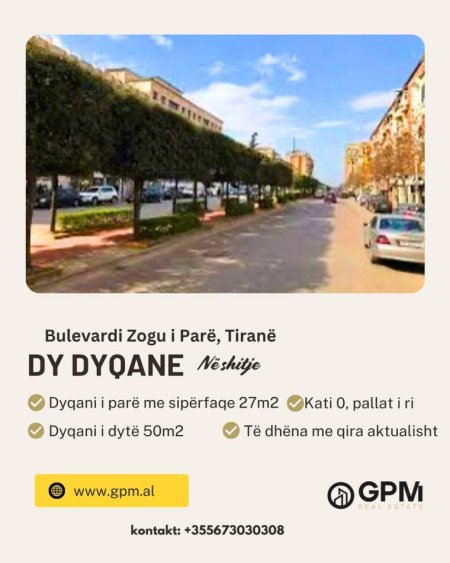Tirane, shitet dyqan Kati 0, 79 m²