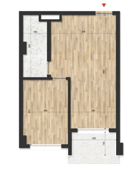 Shqiperi, shitet apartament 1+1 Kati 2, 61 m² (Golem)