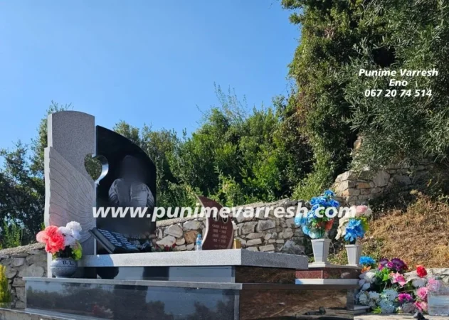 Tirane, ofroj Punime Varresh Eno Sarande - Modele Varresh Graniti Me Krahe Engjelli + Zemer + Tree of life
