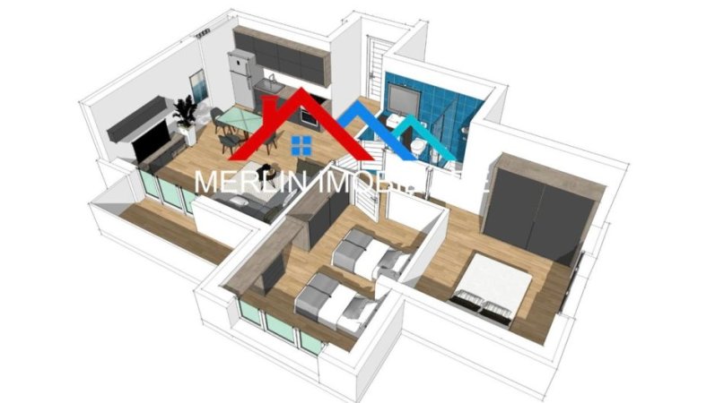 jepet apartament 2+1 me qera,90m2,kati 4, 460 Euro, RRUGA MIKEL MARULI,ASTIR