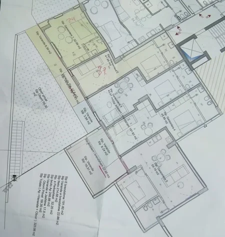 Dhermi - Palase, shitet apartament 5+1+Aneks+Ballkon Kati 0, 324 m² 