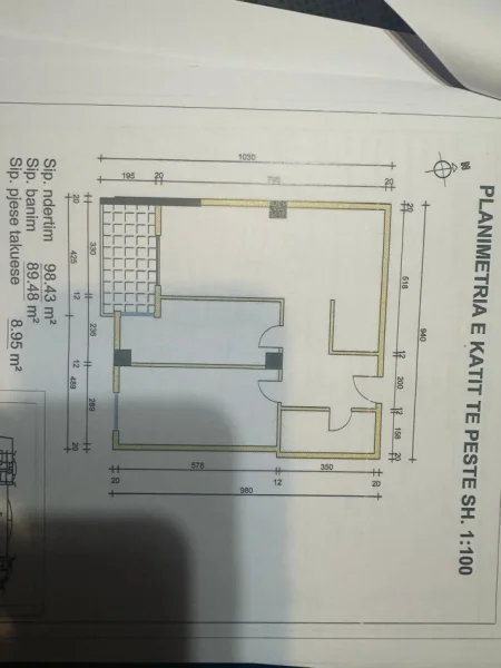 Tirane, shitet apartament 2+1+Ballkon Kati 5, 98 m² 129.000 € (rruga 3 deshmoret)