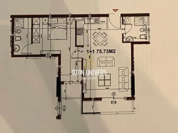 Tirane, shitet apartament 1+1+2 Ballkone Kati 11, 76 m² 170.000 € (Golden Park 3, Rruga e Kavajës)