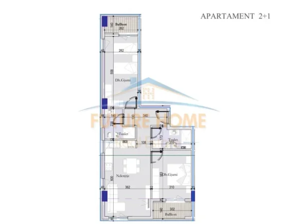 Tirane, shitet 2+1+Ballkon Kati 2, 126.000 € (Tirana Entry)