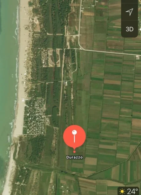 Durres, shitet toke ne bregdet , 1.000 m² 