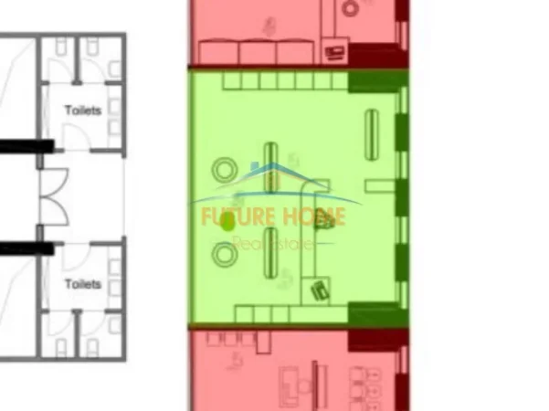 Tirane, shitet ambjent biznesi Kati 3, 109 m² (Rruga e Elbasanit,DownTown 1)