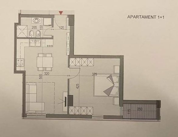Tirane, shitet 1+1+BLK Kati 7, 64 m² 45.720 Euro (QTU)