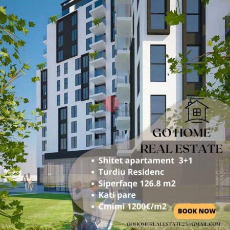 Tirane, shitet apartament 3+1 Kati 1, 127 m² 1.200 Euro/m2 (ish fusha aviacionit)
