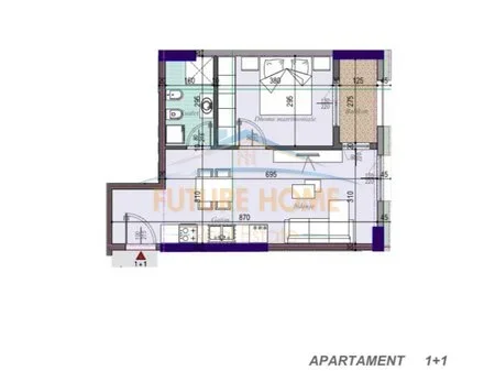 Tirane, shitet apartament 1+1+Ballkon Kati 3, 63 m² 82.000 € (Casa Italia, Tirana Entry 3)