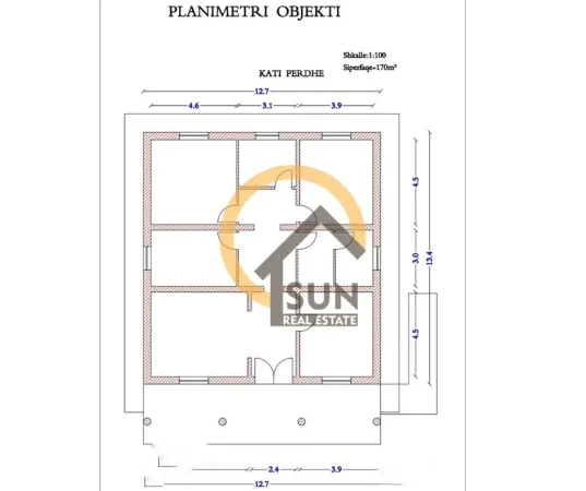 Shkoder, shitet shtepi 2 Katshe Kati 2, 6.500 m² 160.000 € (RR. SHKODER-VELIPOJE)