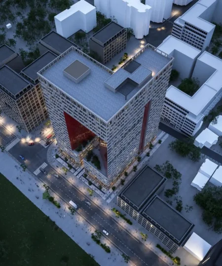 Tirane, shes apartament 1+1+Ballkon Kati 7, 83 m² (Parku Olimpik)