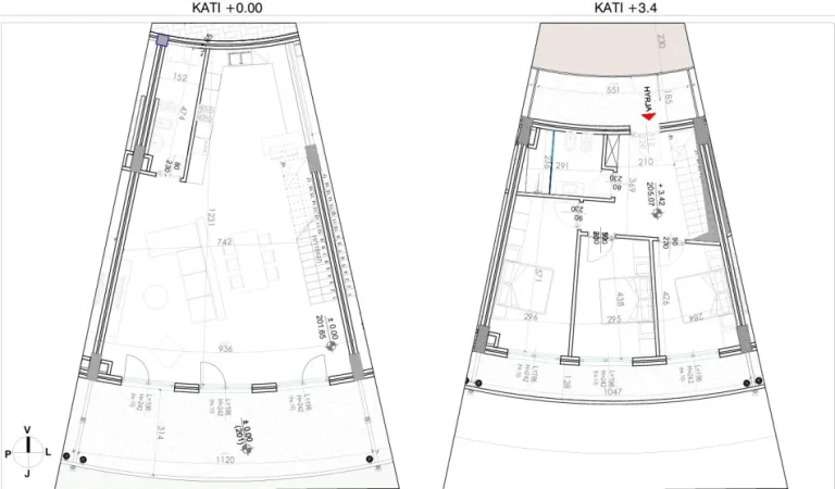 Tirane, shitet Vile 2 Katshe , 178 m² 377.500 € (Liqeni I Farekes)