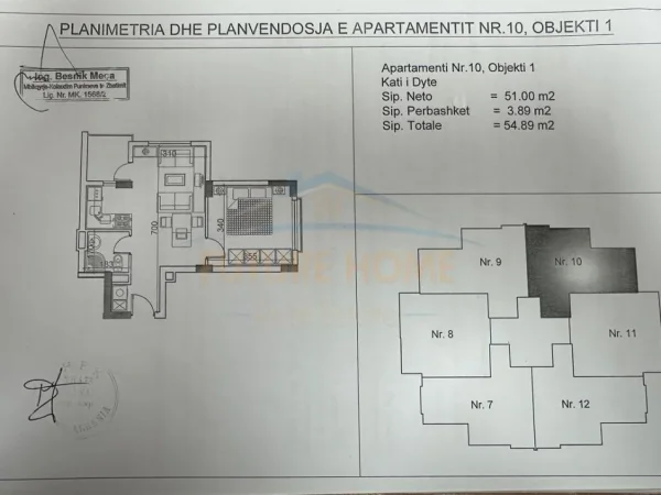 Durres, shitet apartament 1+1+Ballkon Kati 2, 55 m² 80.000 € (Gjiri Lalzit, Durres)