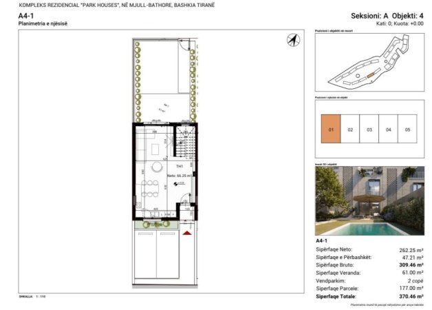 Tirane, shitet Vile 2 Katshe Kati 1, 370 m² 660.000 € (Mjull , Bathore)