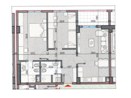 Tirane, shitet apartament 2+1+Ballkon Kati 9, 105 m² 125.500 € (Astir)