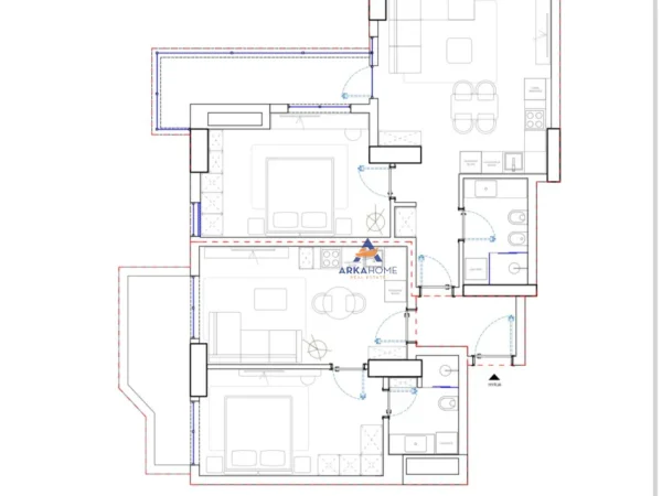 Tirane, shitet apartament 3+1+Ballkon Kati 10, 134 m² 355.000 € (•RRUGA BULEVARDI GJERGJ FISHTA)