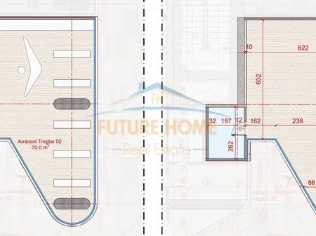 Tirane, shitet ambjent biznesi Kati 0, 82 m² 653.000 € (Rruga Dritan Hoxha, Rezidenca Top Seven Tower)