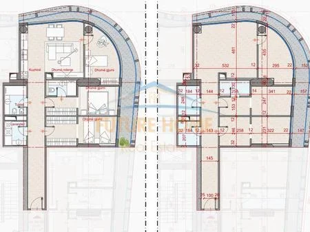 Tirane, shitet apartament 2+1+2+Ballkon Kati 2, 154 m² 308.500 € (Rruga Dritan Hoxha, Rezidenca Top Seven Tower)