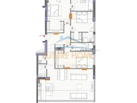 Tirane, shitet apartament 3+1 Kati 3, 200 m² 78.000.000 € 