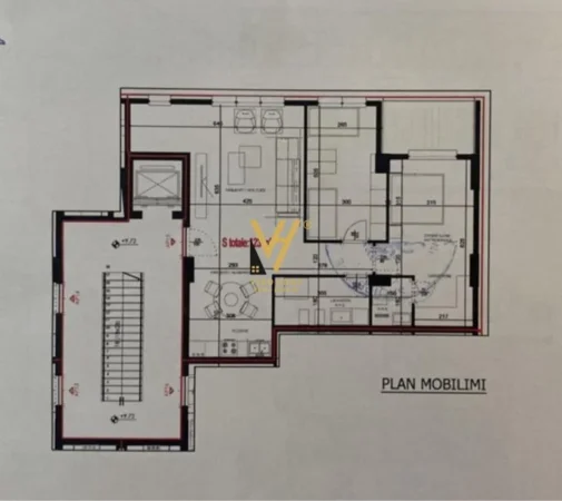 Tirane, shitet apartament 2+1+Ballkon Kati 4, 106 m² 200.000 € (RRUGA E ELBASANIT)