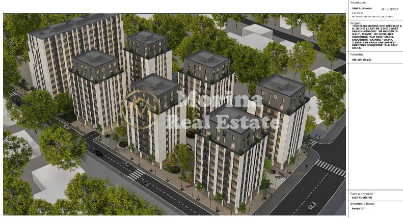 Tirane, shes apartament 2+1 Kati 1, 101 m² 151.620 € (5 Maji)