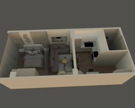 Tirane, shitet apartament 1+1+Aneks Kati 2, 50 m² 75.000 € (laprake)