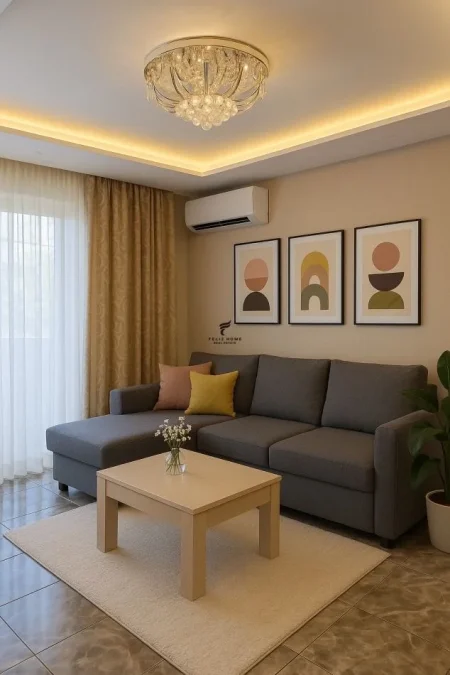 Tirane, jepet me qera apartament 1+1+Ballkon Kati 2, 75 m² 600 € (ALLIAS)