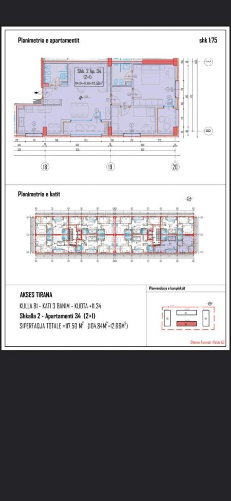 Tirane, shitet apartament 1.175 m² 115.000 Euro ("29Nentori")