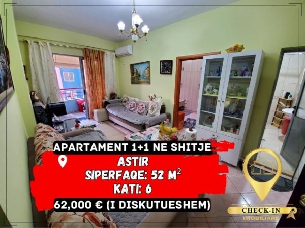 Tirane, shitet apartament Kati 6, 52 m² 62.000 Euro (Astir)