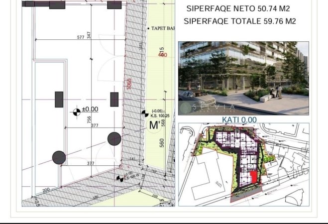 Tirane, shitet dyqan Kati 0, 59 m² 690.000 € (RRUGA E DIBRES)