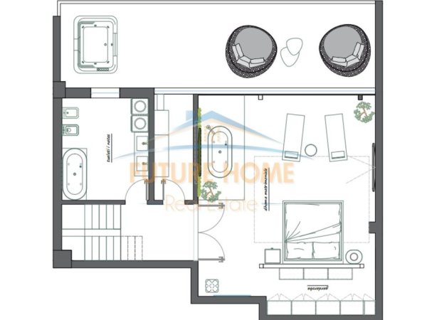 Tirane, shes apartament 2+1 Kati 12-13, 214 m² (shallvaret)