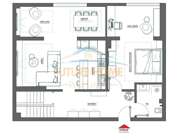 Tirane, shes apartament 2+1 Kati 12-13, 214 m² (shallvaret)