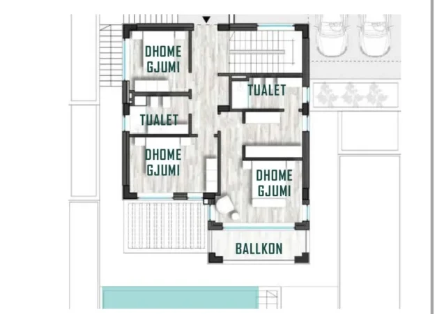 Vlore, shitet Vile 3+1+Ballkon Kati 1, 219 m² 1.200.000 € (San Nicolas Residences, Palasë)