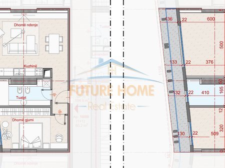 Tirane, shes apartament 1+1+Ballkon Kati 10, 94 m² 187.000 € 
