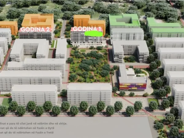 Tirane, shes apartament 2+1 Kati 8, 86 m² 90.000 € (Universe City)