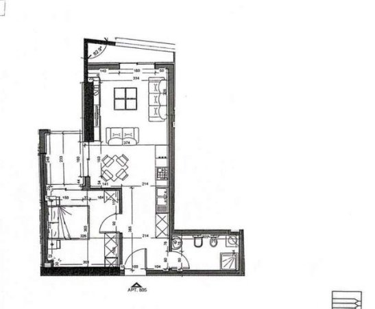 Tirane, shitet apartament 1+1 Kati 8, 70 m² 70.000 Euro (Unaza e Re)