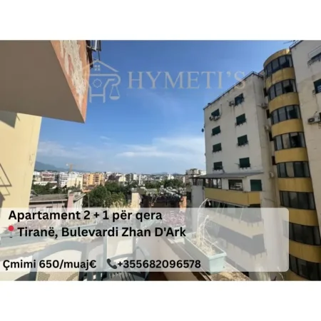 Tirane, jepet me qera apartament 2+1 Kati 5, 160 m² 650 € (Bulevardi Zhan D Ark)