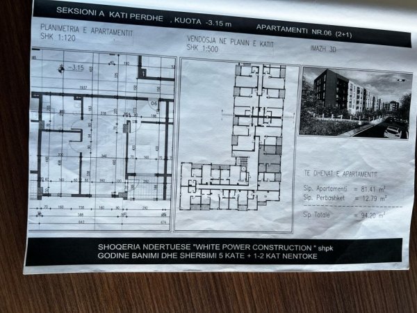 Tirane, shitet apartament 2+1+Ballkon Kati 0, 94 m² 86.600 € (Paskuqan, Rruga e Shkolles &quot;Lidhja e Prizerenit&quot;)