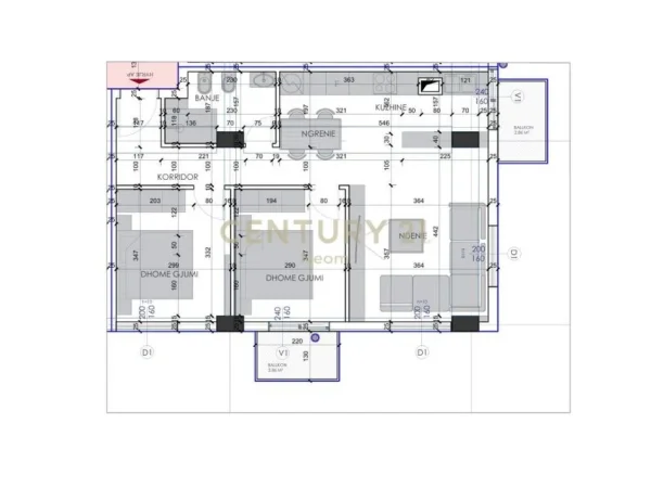 Tirane, shitet apartament 2+1+Aneks+Ballkon Kati 1, 86 m² 149.625 € (Neom118580)