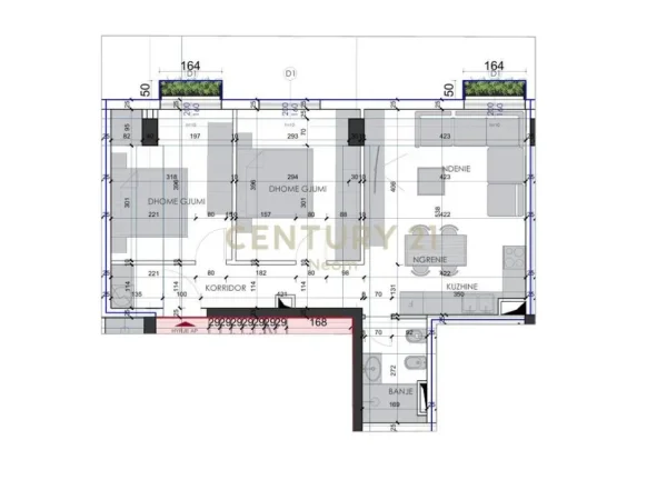 Tirane, shitet apartament 2+1+Ballkon Kati 1, 81 m² 142.450 € (Neom118583)