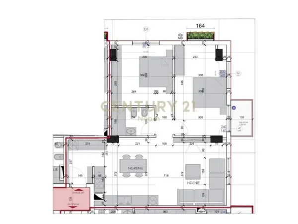 Tirane, shitet apartament 2+1+Aneks+Ballkon Kati 3, 96 m² 167.825 € (Neom118588)