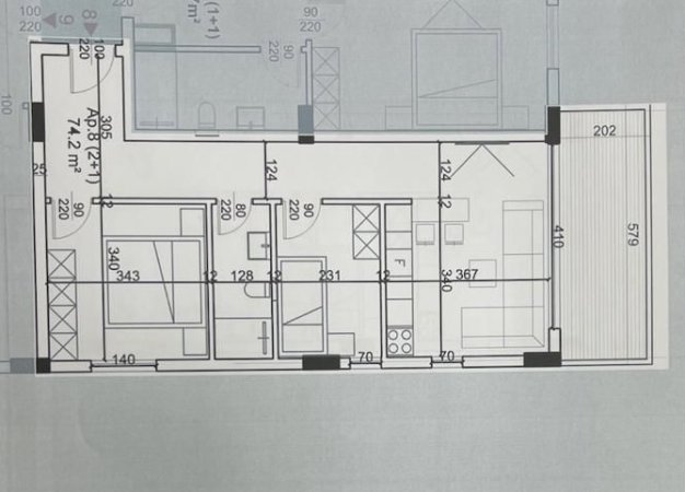 Vlore, shes apartament 2+1+Ballkon Kati 2, 85 m² 370.000 € (Dhermi Santorini)