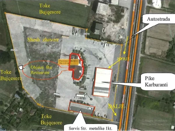 Kurbin, Shitet Pikë Karburanti, Kompleks Shërbimesh të ndryshme, Cmimi fillestar 204,876,000 Lekë