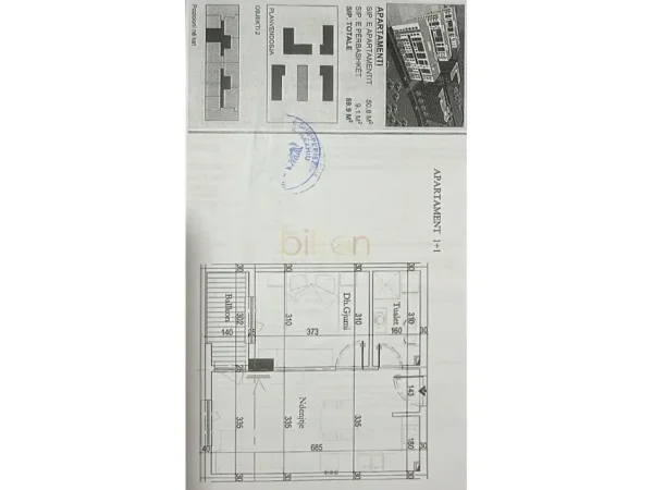 Tirane, shitet 1+1 , 60 m² 88.000 € 