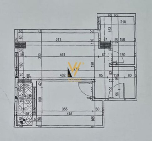 Tirane, shitet apartament 1+1+Ballkon Kati 4, 55 m² 158.000 € (KOMUNA E PARISIT)