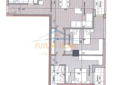 Tirane, shitet apartament 2+1 Kati 9, 139 m² 29.400.000 € 