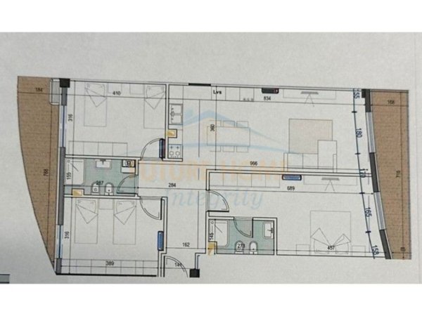 Tirane, shitet apartament 3+1+Ballkon Kati 10, 152 m² 334.400 € (Mine Peza)