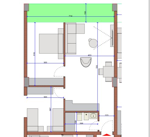 Himare, shitet apartament 2+1+Ballkon Kati 3, 95 m² 275.000 € (Potam)