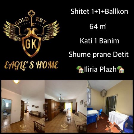 Durres, shes apartament 1+1+Ballkon Kati 2, 64 m² (• 1+1 + Ballkon 069 20 39 456 ILIRIA PLAZH)